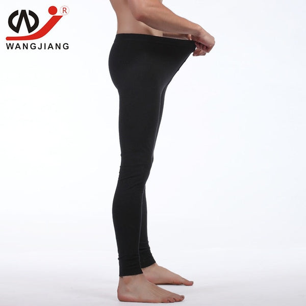 Hight Quality Men Long Johns Thermal Underwear Winter Warm Cashmere Leggings  Windproof Thermal Pantyhose Hip-lift Tights 200g - AliExpress