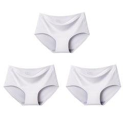 3Pcs/lot Seamless Panty Set Underwear Female Comfort Intimates Fashion Female Low-Rise Briefs 10 Colors Lingerie Drop Shipping - BluePink Lingerie