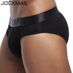 JOCKMAIL Men Briefs Underwear Men's Sexy Breathable Underpants Modal Comfortable Mens Underwear Shorts Cueca Gay Male Panties - BluePink Lingerie