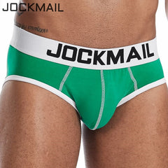 JOCKMAIL Men Underwear Mesh Qucik-Dry Sexy Men Briefs Breathable Mens Slip Cueca Male Panties Underpants Briefs Gay Underwear - BluePink Lingerie