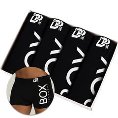 4pc/lot Boxershorts Men Boxers Male Underwear Man Panties Cotton Soft Short Boxer Mesh Mens Hombre Cueca Plus Size OR212 - BluePink Lingerie