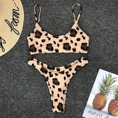 Snakeskin Bikini Women Swimwear Leopard Bikinis Sexy Biquini Swim Suit Push Up Swimsuit Female Beachwear Swimming Bikini Women - BluePink Lingerie