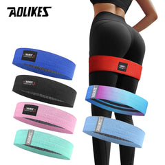 AOLIKES Unisex Booty Band Hip Circle Loop Resistance Band Workout Exercise for Legs Thigh Glute Butt Squat Bands Non-slip Design - BluePink Lingerie