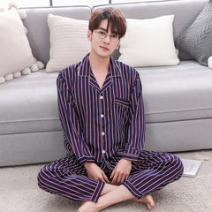Luxury Pajama suit Satin Silk Pajamas Sets Couple Sleepwear Family Pijama Lover Night Suit Men & Women Casual Home Clothing - BluePink Lingerie