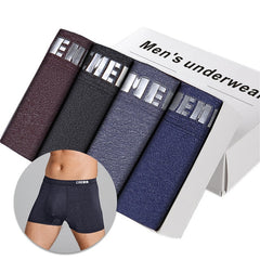 4pc/lot Boxershorts Men Boxers Male Underwear Man Panties Cotton Soft Short Boxer Mesh Mens Hombre Cueca Plus Size OR212 - BluePink Lingerie