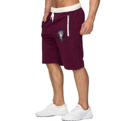 2020 New Fashion Men Sporting Beaching Shorts Trousers Cotton Bodybuilding Sweatpants Fitness Short Jogger Casual Gyms Shorts - BluePink Lingerie