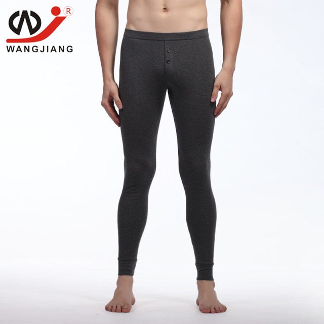 thermal underwear Winter Warm pants Men Long Johns Cotton Printed Ther –  BluePink Lingerie
